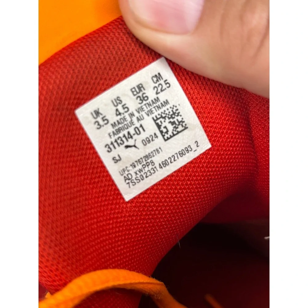 Puma MB.02 LaMelo Ball Phoenix Red Orange Yellow Kids Basketball Shoes 377414-01